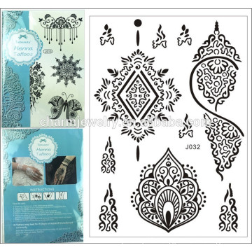 Tattoo chalker body art black Lace Design Tattoo summer style Sticker Temporary Body Art sticker j032